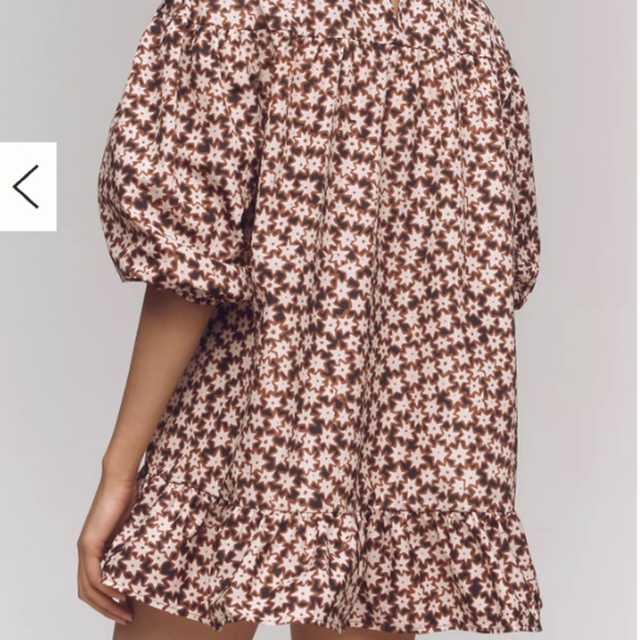 BY ANTHROPOLOGIE 3/4-Sleeve Mock-Neck Swing Mini Dress - Size XL - Picture 3 of 16